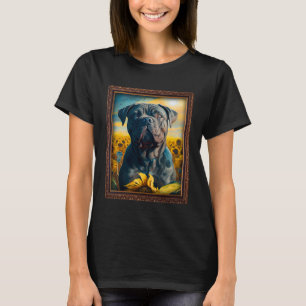 Cane Corso Painting Sunflower Flower Mum Women Flo T-Shirt