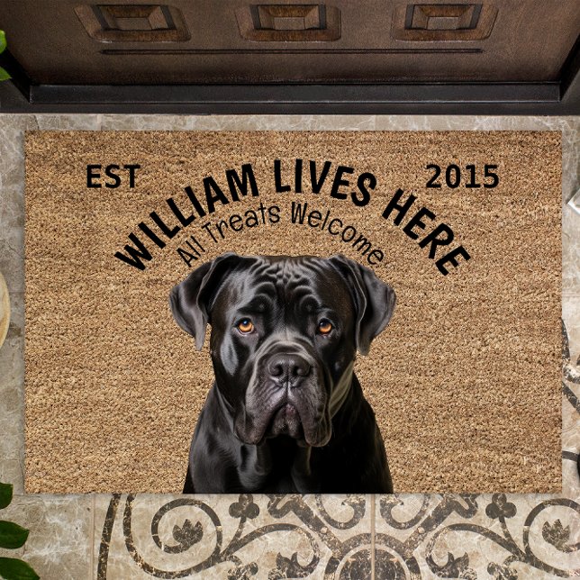 Cane Corso Personalised Pet Doormat (Creator Uploaded)
