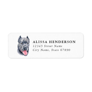 Cane Corso Return Address Labels