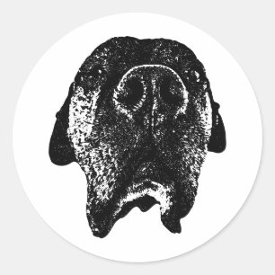 Cane Corso Sticker Bold Ink Dog Head