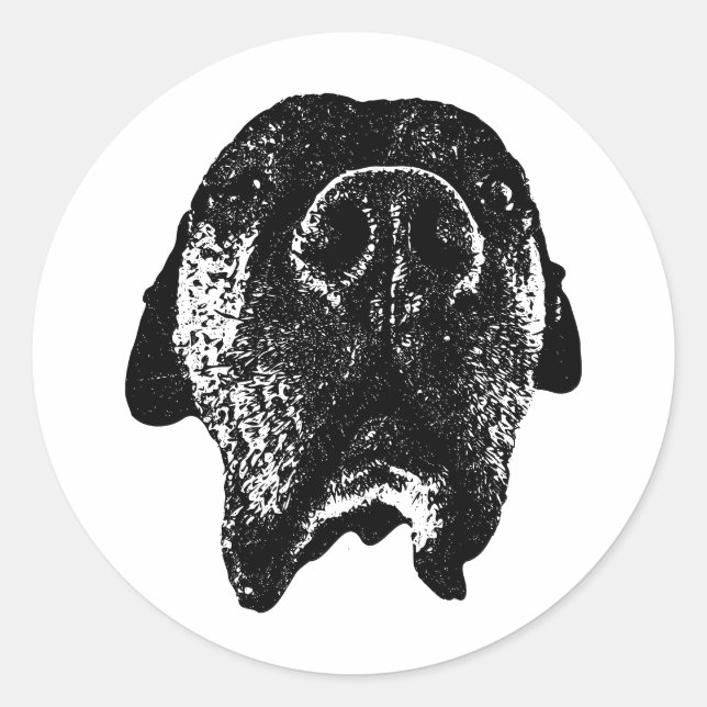 Cane Corso Sticker | Bold Ink Dog Head (Front)