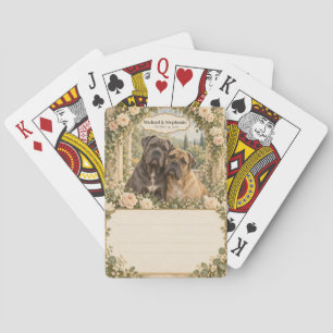 Cane Corso Wedding Guest Book Signing Deck Playing Cards