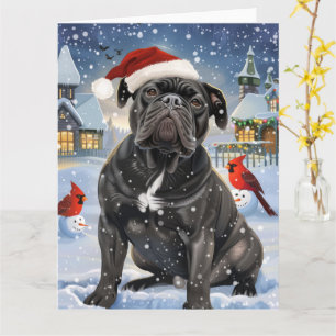 Cane Corso Winter Wonderland Christmas Joy Card