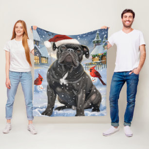 Cane Corso Winter Wonderland Christmas Joy  Fleece Blanket