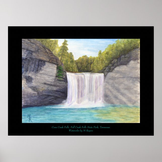 Cane Creek Falls - Fall Creek Falls State Park Poster (Front)