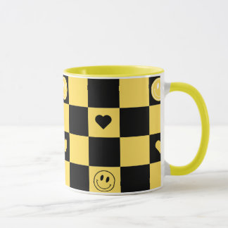 Caneca black and yellow mug