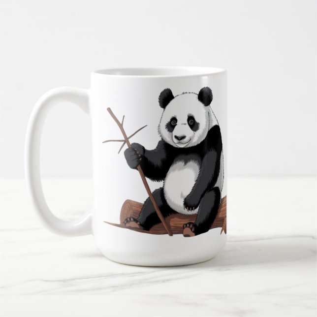 Caneca branca panda coffee mug (Left)