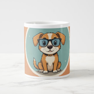 Caneca com Cachorro  Large Coffee Mug