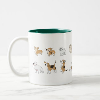 Caneca De Café Em Dois Tons dog Two-Tone Coffee Mug