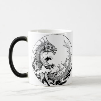 Caneca design dragao  magic mug