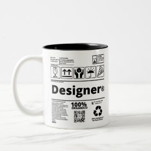 Caneca Designer Two-Tone Coffee Mug