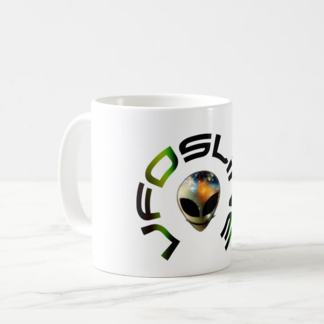 Caneca with UfosLine logo Coffee Mug (Front Left)