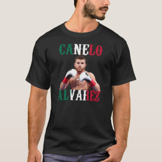 Canelo Alvarez Mexico Flag   T-Shirt