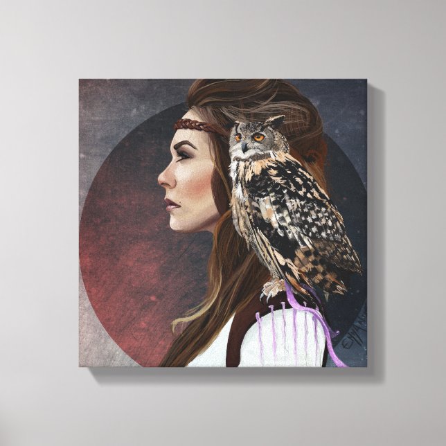 Caneva "Lady Owl" Canvas Print (Front)