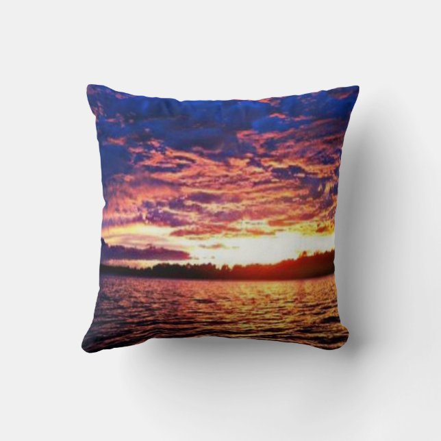Caney Lake Throw Pillow (Back)