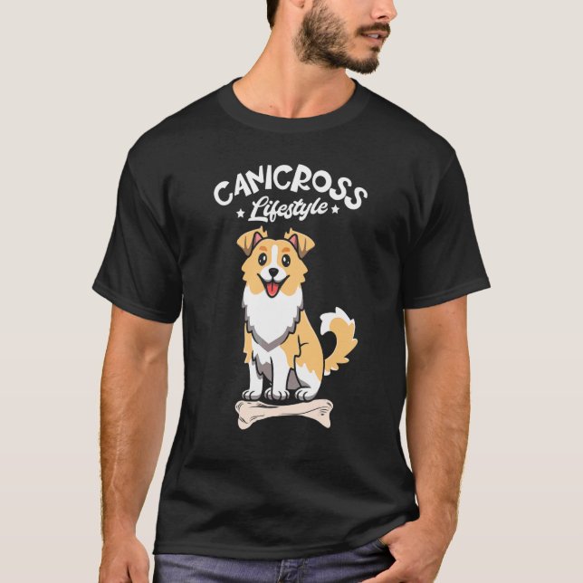 Canicross Lifestyle Dog Running Sport Jogging T-Shirt (Front)