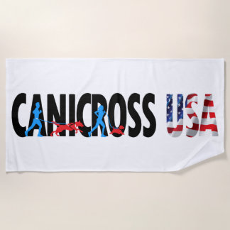 Canicross USA Beach Towel