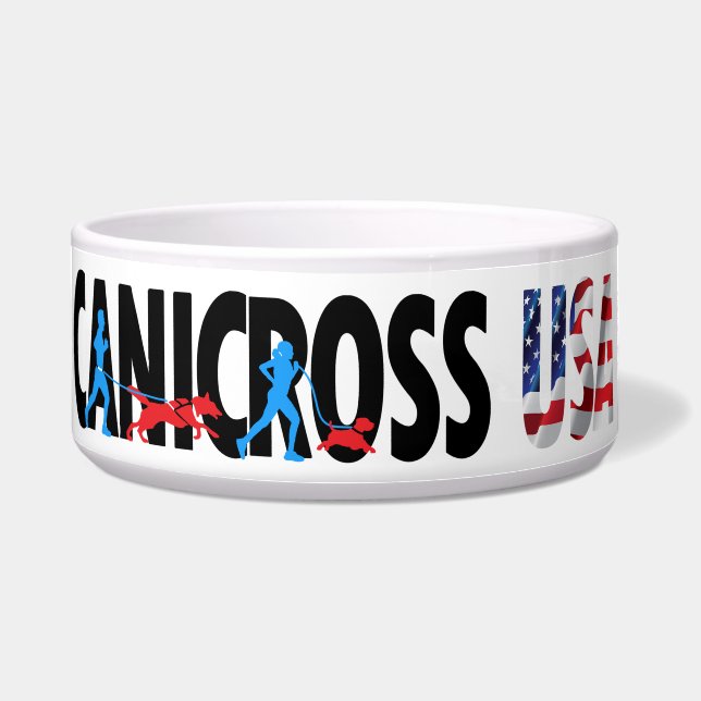 Canicross USA Large Pet Bowl (Front)