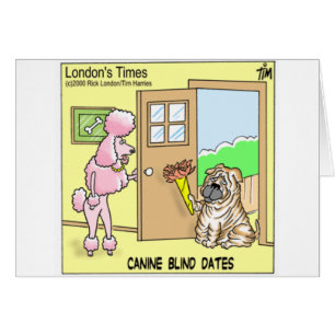 Canine Blind Dates Funny Dog Cartoon Gifts & Tees