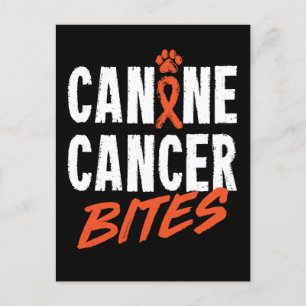 Canine Cancer Bites Postcard