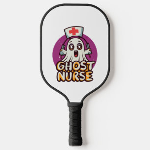 Canine Care on Halloween One Spooky Nurse Dog Pickleball Paddle