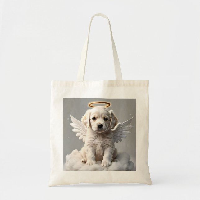 " CANINE CHERUB " TOTE BAG (Front)