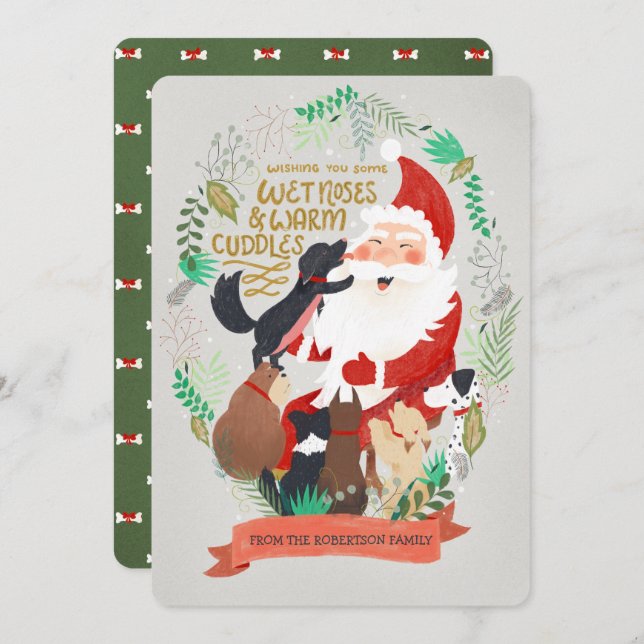 Canine Christmas Holiday Card (Front/Back)
