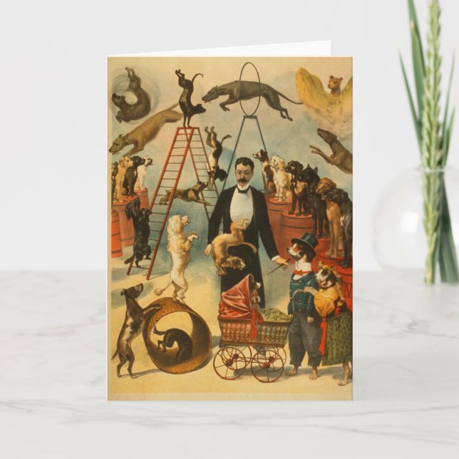 Canine Circus - Greeting Card #1 (Front)