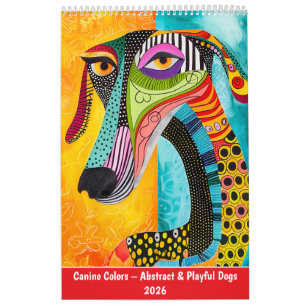 Canine Colours – Abstract & Playful Dogs 2026 Calendar