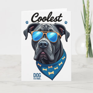 Canine Coolest Father Script Card