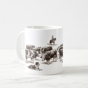 Canine Cowboy Design – Western Dog Lover Apparel – Coffee Mug