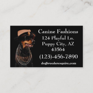 Canine Fashions Business Card