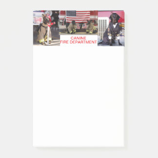Canine Fire Department Note Pad