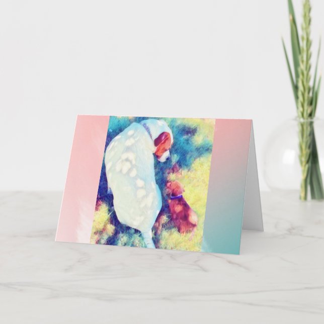 Canine Friends Blank 5x7 Card (Front)