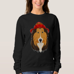 Canine Handler I Fireman Dog I Firefighter Collie Sweatshirt