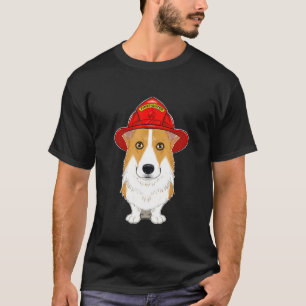 Canine Handler I Fireman Dog I Firefighter Welsh C T-Shirt