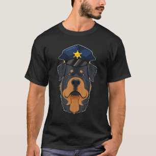 Canine Handler I Police Dog I Police Rottweiler T-Shirt