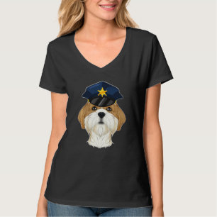 Canine Handler I Police Dog I Police Shih Tzu T-Shirt