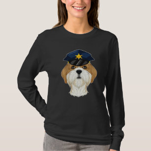 Canine Handler I Police Dog I Police Shih Tzu   T-Shirt
