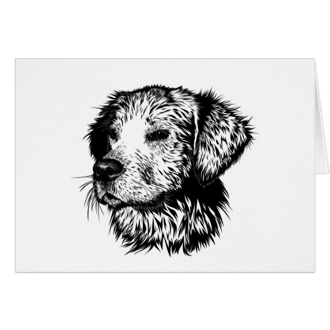 Canine Head Sketch  (Front Horizontal)