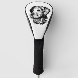 Canine Head Sketch Golf Head Cover