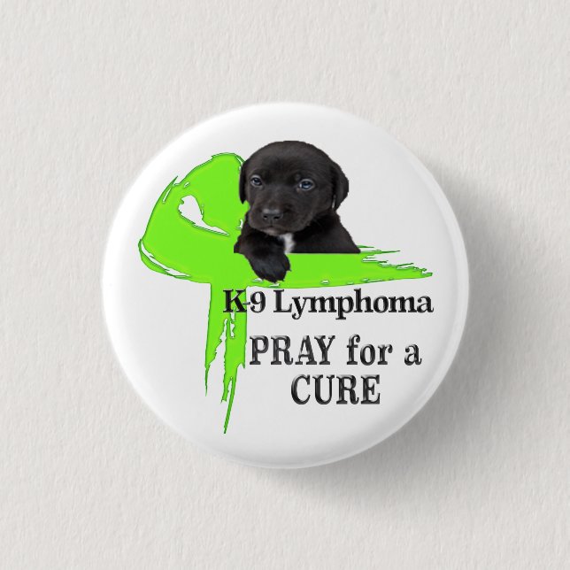 Canine Lymphoma - Cancer Bites 3 Cm Round Badge (Front)