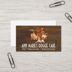 Canine Pack Doggie Training and Care Business Card