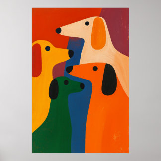 Canine Quartet Poster