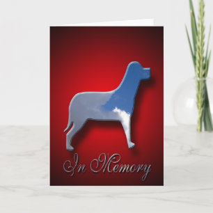 Canine Sympathy Card In Memory