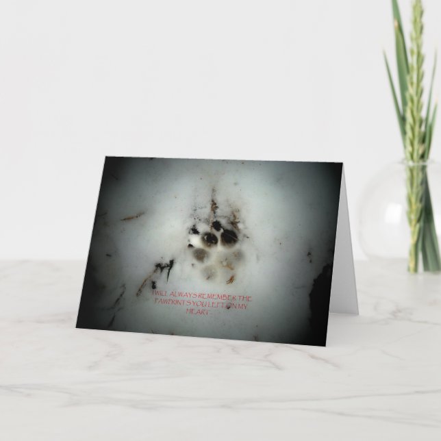 Canine Sympathy Condolance Card (Front)