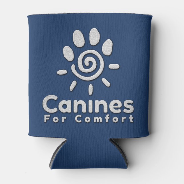 Canines For Comfort Can Cooler (Front)