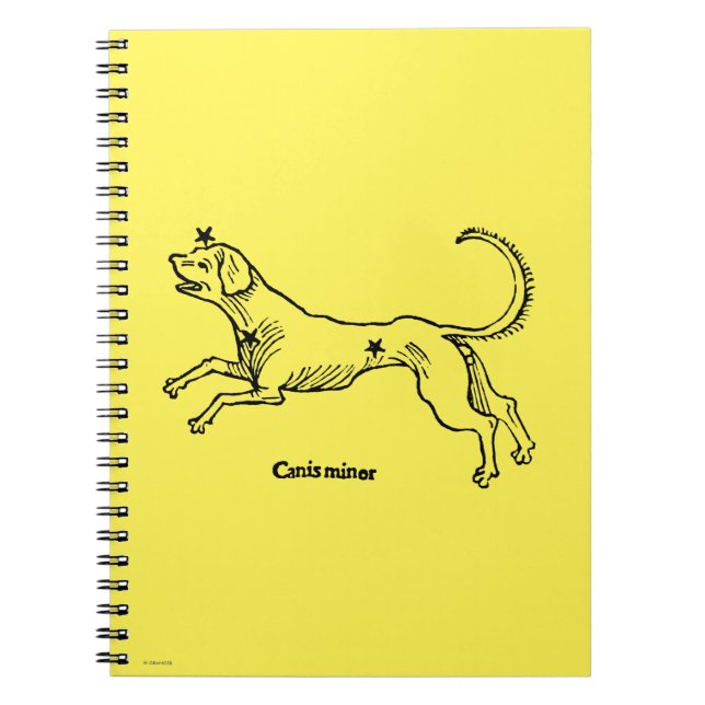 Canis Minor, 1482 Spiral Notebook (Front)