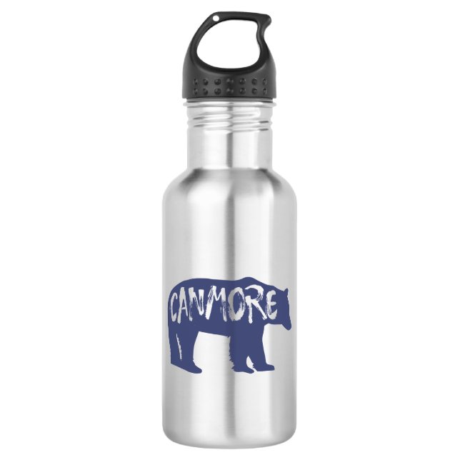 Canmore Alberta Bear 532 Ml Water Bottle (Front)