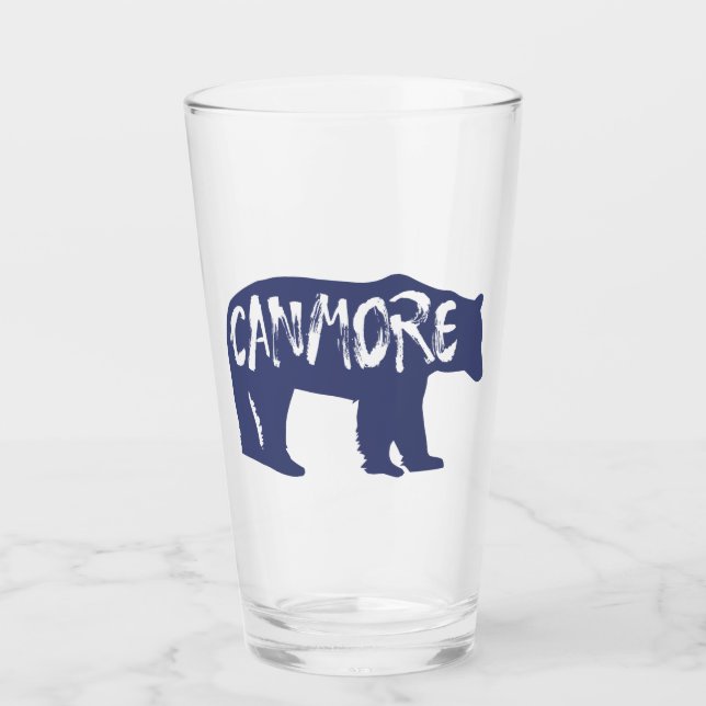 Canmore Alberta Bear Glass (Front)